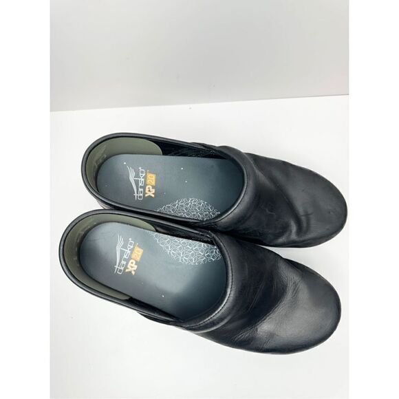Dansko Clogs Size 8US Matte Black Leather Comfort Slip On Professional Shoes - Picture 8 of 12